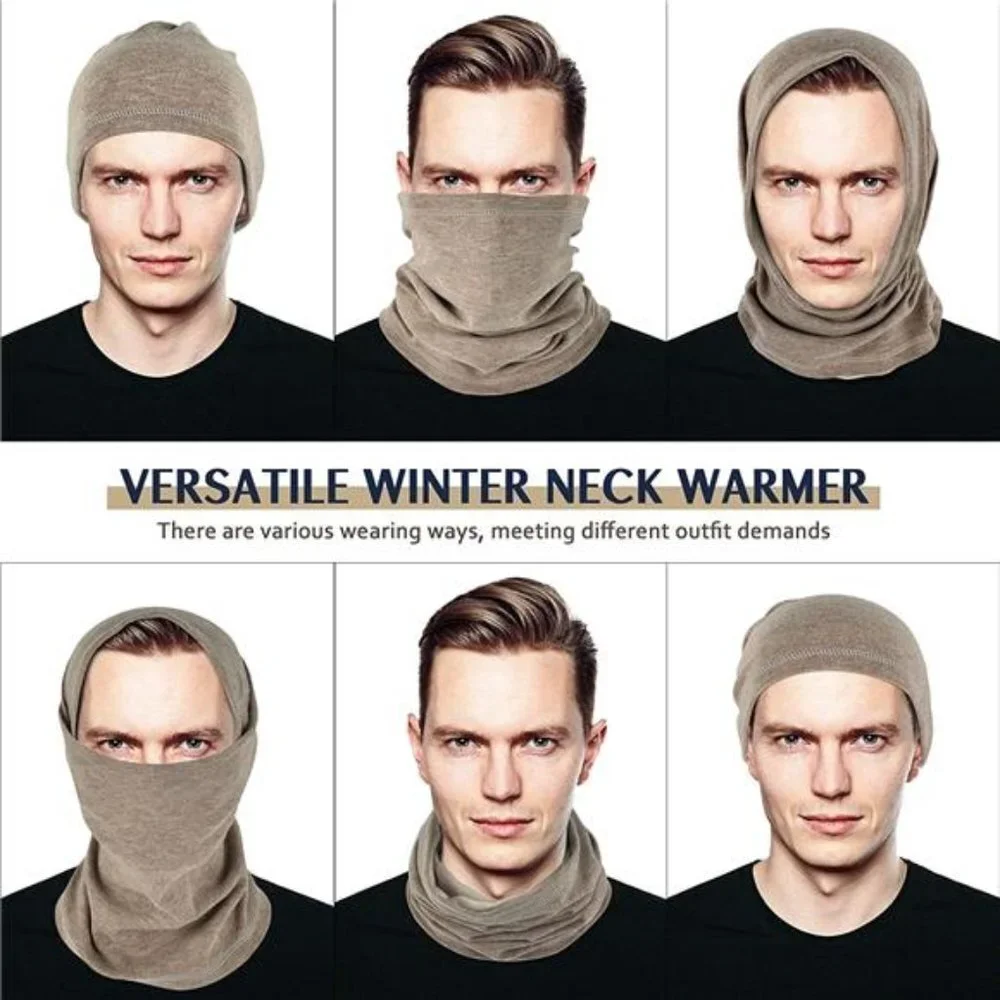 Winter Neck Gaiter Warmer, Soft Fleece Face Mask Scarf for Cold Weather